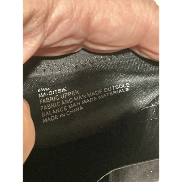 Woman’s Mari A Gitsie Black Stretch Faux Suede Zip Up Platform Boots 9.5m NWOT - Picture 6 of 9